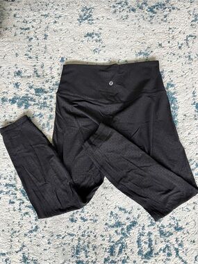 Lululemon Black Subtle Pattern Leggings